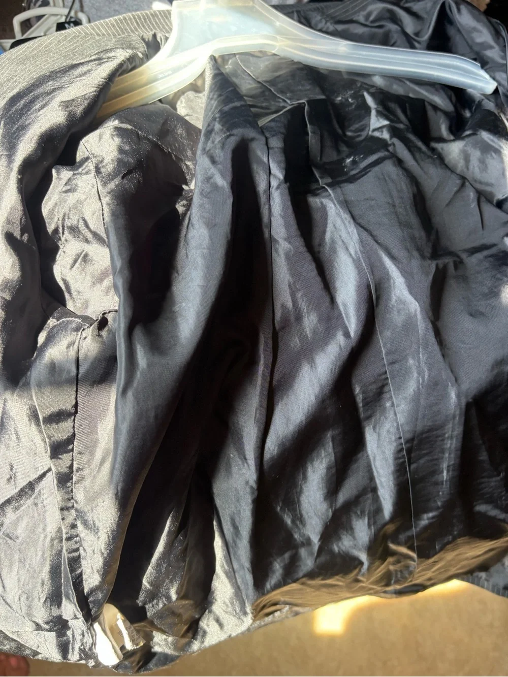 Van Heusen Black Pinstripe Blazer Liner with Label